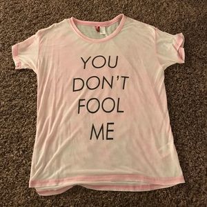 Faded Pink Graphic Tee